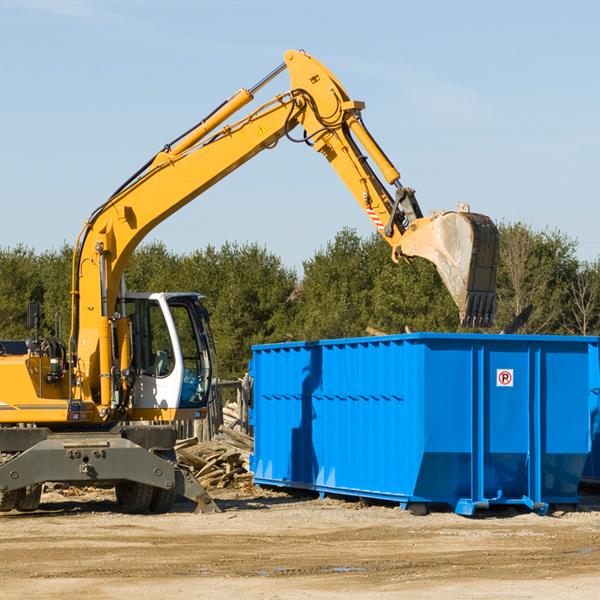 are there any restrictions on where a residential dumpster can be placed in Dilley Texas